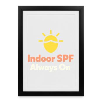 Culture SPF Identité Soins de la peau Humour - Affiche encadrée (27 × 37 cm) - noir - Devant