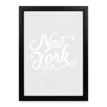 New York - Souvenir classique - Affiche encadrée (27 × 37 cm) - noir - Devant
