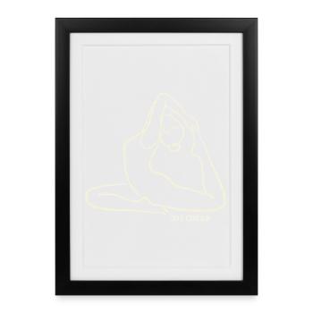 CONTOUR DE L’ÂME - Naginyasana - Affiche encadrée (27 × 37 cm) - noir - Devant