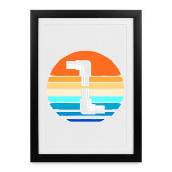 Plumber Plumber - Framed poster (27 × 37 cm) - black - Front