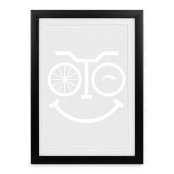 Vélo de route Vélo Vélo Sport Vélo VTT - Affiche encadrée (27 × 37 cm) - noir - Devant