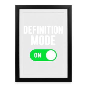 Mode de définition sur GYM Palestra Definizione - Affiche encadrée (27 × 37 cm) - noir - Devant