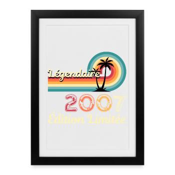 Légendaire 2007, édition limitée - Affiche encadrée (27 × 37 cm) - noir - Devant
