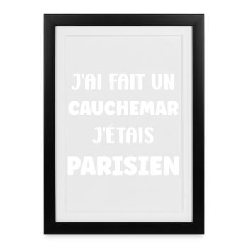 Cauchemar Parisien - Affiche encadrée (27 × 37 cm) - noir - Devant