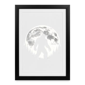 Bigfoot Avions - Affiche encadrée (27 × 37 cm) - noir - Devant