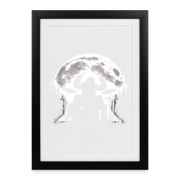 Bigfoot Drummer Moon - Framed poster (27 × 37 cm) - black - Front