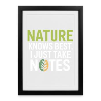 Certified Clinical Biological Systems Observer  - Framed poster (27 × 37 cm) - black - Front