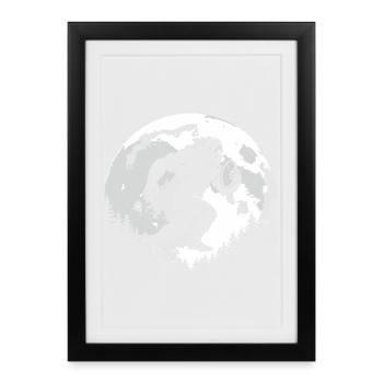 Joueurs de rugby Bigfoot - Affiche encadrée (27 × 37 cm) - noir - Devant
