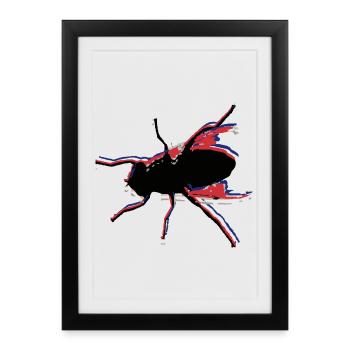 Fly Fishing No. 5 - Framed poster (27 × 37 cm) - black - Front