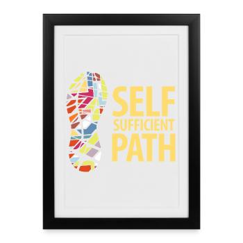  Self Sufficient Path - Framed poster (27 × 37 cm) - black - Front
