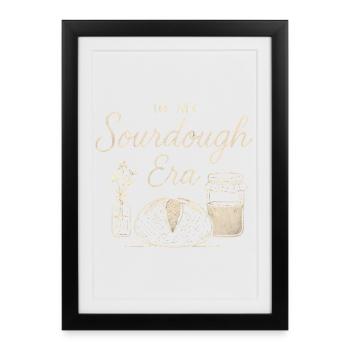 Pâtisserie pâtissière au levain à mon époque - Affiche encadrée (27 × 37 cm) - noir - Devant