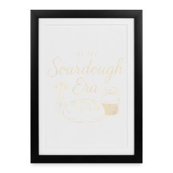 Pâtisserie pâtissière au levain à mon époque - Affiche encadrée (27 × 37 cm) - noir - Devant