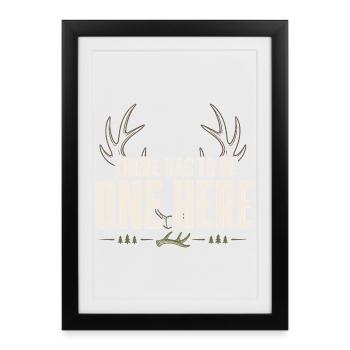 Scale-hunting-scale-hunter-antler-hunting-whitetail - Framed poster (27 × 37 cm) - black - Front