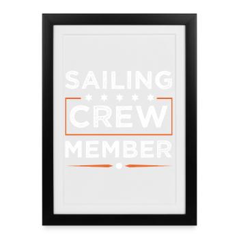 Équipage de navigation - Affiche encadrée (27 × 37 cm) - noir - Devant