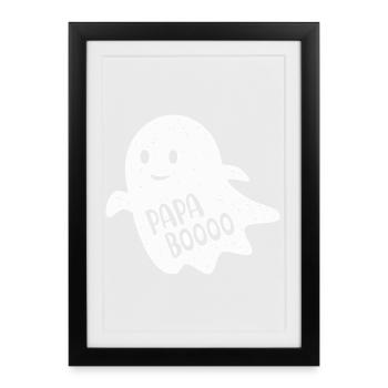Ghost Ghost Dad Boooo Costumes Halloween - Framed poster (27 × 37 cm) - black - Front