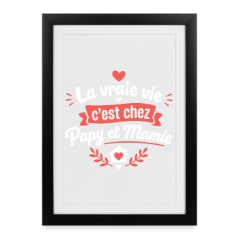 Merci Maîtresse, Belle Année CE1 - Affiche encadrée (27 × 37 cm) - noir - Devant