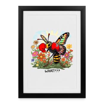 Concours de boxe au Bloemenveld - Affiche encadrée (27 × 37 cm) - noir - Devant