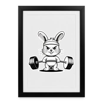 Pumpernickel Rabbit - Framed poster (27 × 37 cm) - black - Front