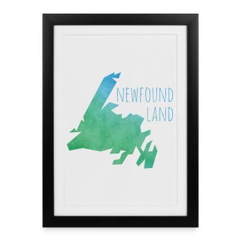 newfoundland - Framed poster (27 × 37 cm) - black - Front