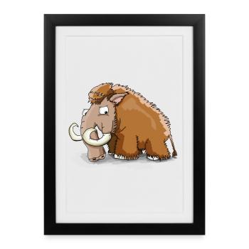 mammoth - Framed poster (27 × 37 cm) - black - Front