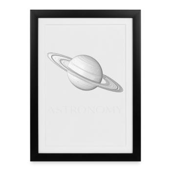 Astronomie - Affiche encadrée (27 × 37 cm) - noir - Devant