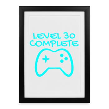 30 Birthday Level 30 Complete - Framed poster (27 × 37 cm) - black - Front