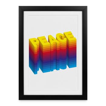 PEACE: A Statement for Love and Harmony - Framed poster (27 × 37 cm) - black - Front