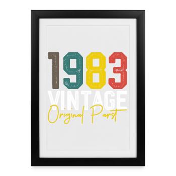 1983 Vintage Original Parts - Framed poster (27 × 37 cm) - black - Front