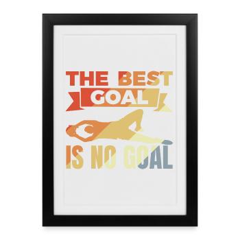 Gardien de but - Affiche encadrée (27 × 37 cm) - noir - Devant