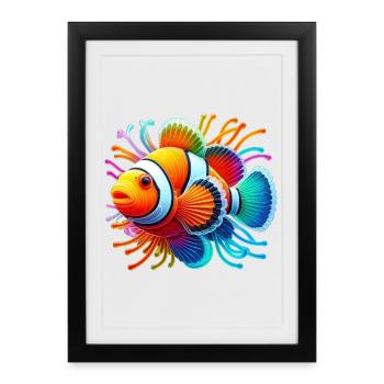 Clownfish - Framed poster (27 × 37 cm) - black - Front