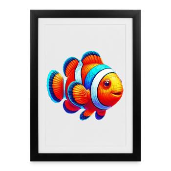 Clownfish - Framed poster (27 × 37 cm) - black - Front