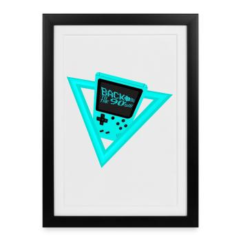 Back to the 90s - Framed poster (27 × 37 cm) - black - Front