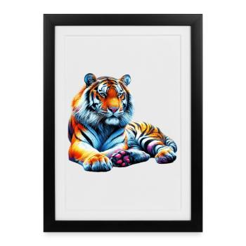 Tiger - Framed poster (27 × 37 cm) - black - Front