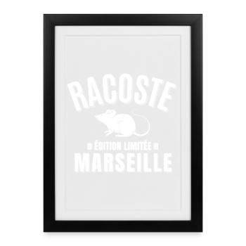 Marseille, Marseillais, Marseille humour - Framed poster (27 × 37 cm) - black - Front