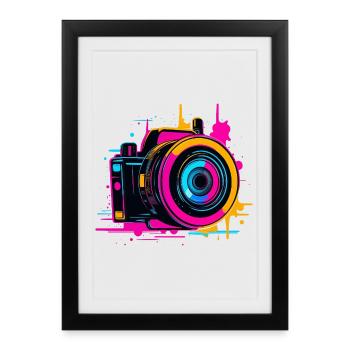 Camera Steamwave - Framed poster (27 × 37 cm) - black - Front