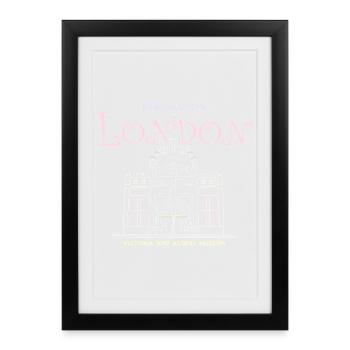 London, Kensington, Museum of Art, Hand Drawing - Framed poster (27 × 37 cm) - black - Front