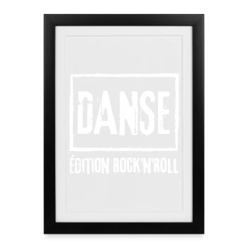 DANSE Edition Rock - Affiche encadrée (27 × 37 cm) - noir - Devant