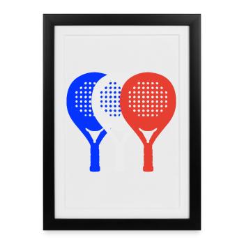 padel-france2 - Framed poster (27 × 37 cm) - black - Front