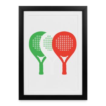 padel-italia2 - Framed poster (27 × 37 cm) - black - Front