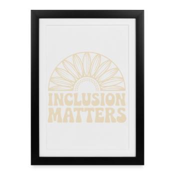 Choisissez la gentillesse pour mettre fin à l’intimidation - Affiche encadrée (27 × 37 cm) - noir - Devant