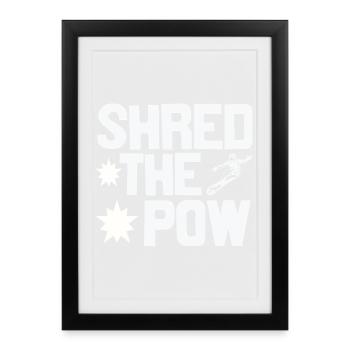 Déchiquetez la poudreuse - Affiche encadrée (27 × 37 cm) - noir - Devant