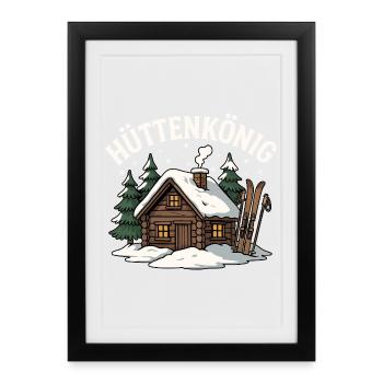 Hut King - Framed poster (27 × 37 cm) - black - Front