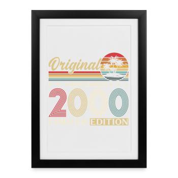 30th Birthday Original November Vintage 2000 - Framed poster (27 × 37 cm) - black - Front