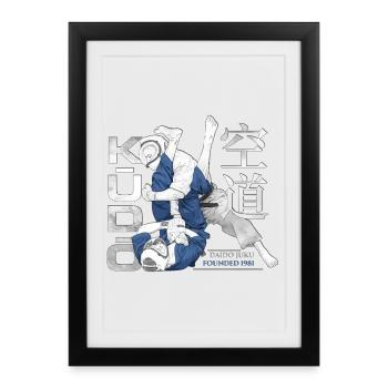 Kudo Martial Art – Daido Juku - Affiche encadrée (27 × 37 cm) - noir - Devant
