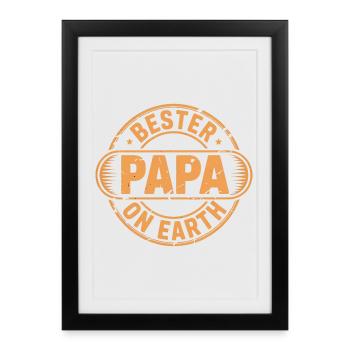 Best Dad - Framed poster (27 × 37 cm) - black - Front