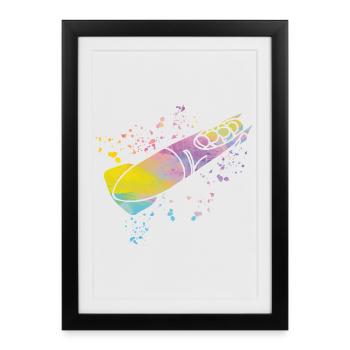 Bob Freineur d’équipe Bob - Affiche encadrée (27 × 37 cm) - noir - Devant