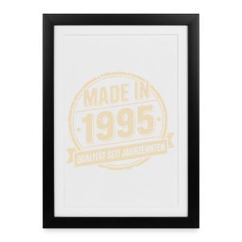 Made in 1995 Vintage Seal - Framed poster (27 × 37 cm) - black - Front