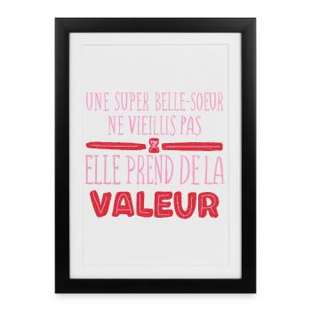 It doesn't age, it increases in value - Framed poster (27 × 37 cm) - black - Front