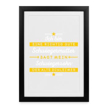 Je suis belle-mère - Affiche encadrée (27 × 37 cm) - noir - Devant