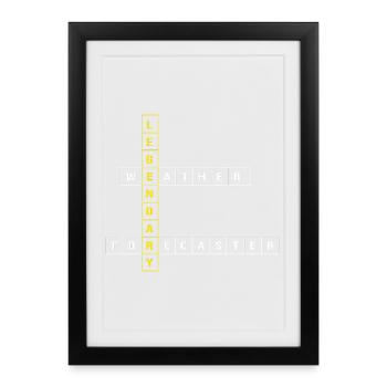 Tornado Meteorology Meteorologist Storm - Framed poster (27 × 37 cm) - black - Front